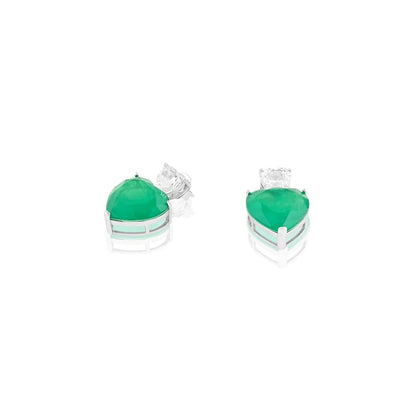Emerald Heart Elegance Earrings