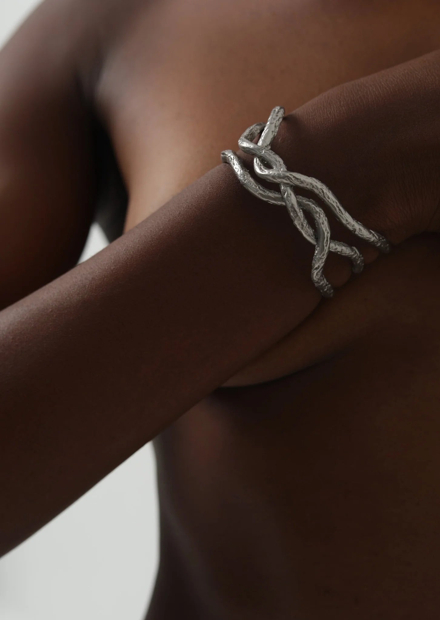 Entwined Bangle Silver