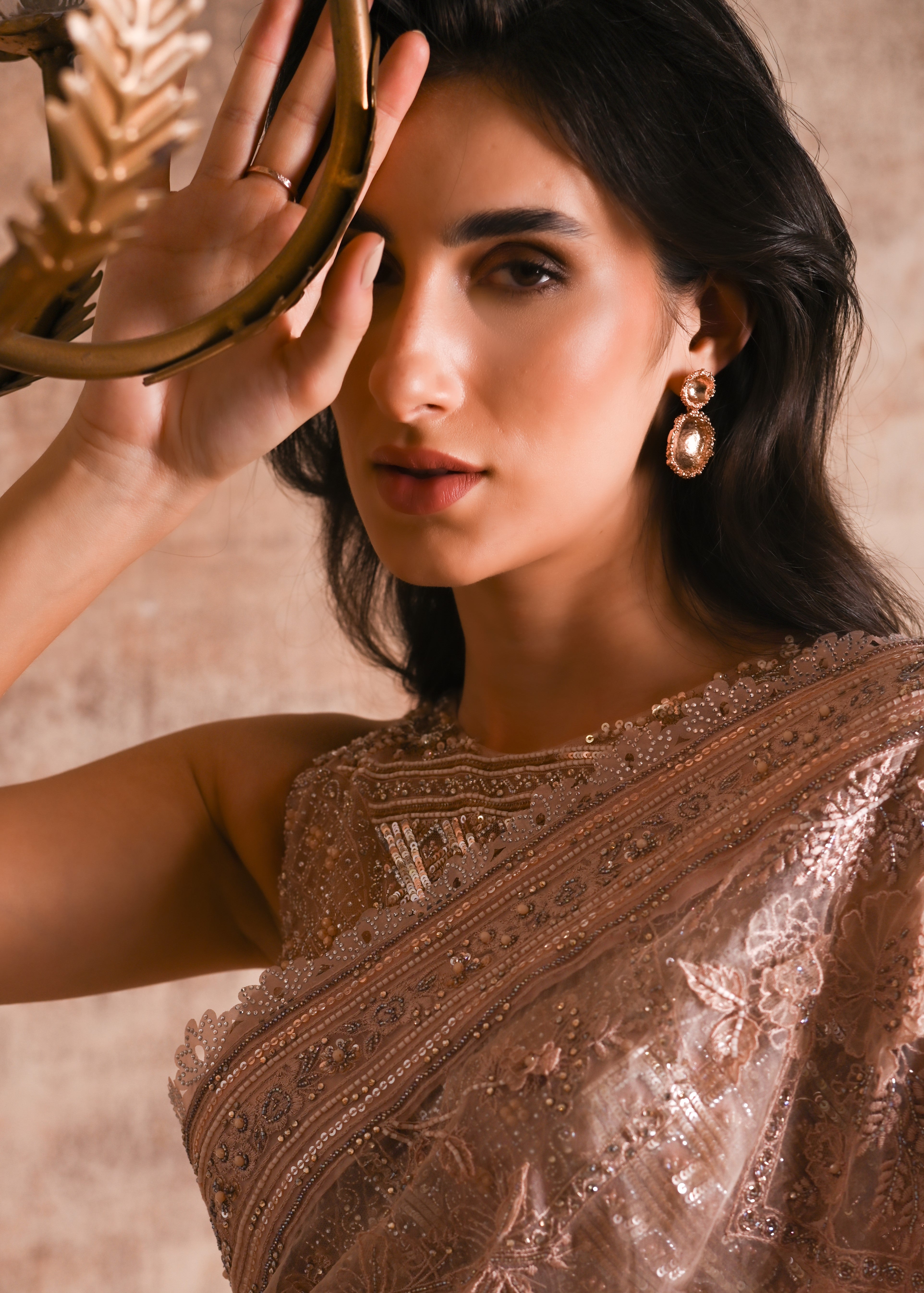 Comet Earrings Rose Gold