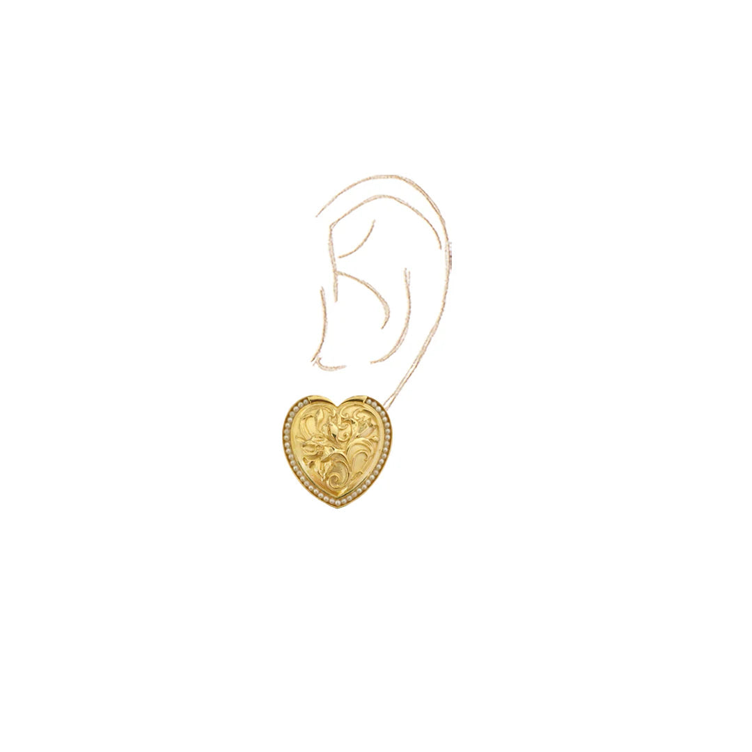 FLORA HEART STUDS