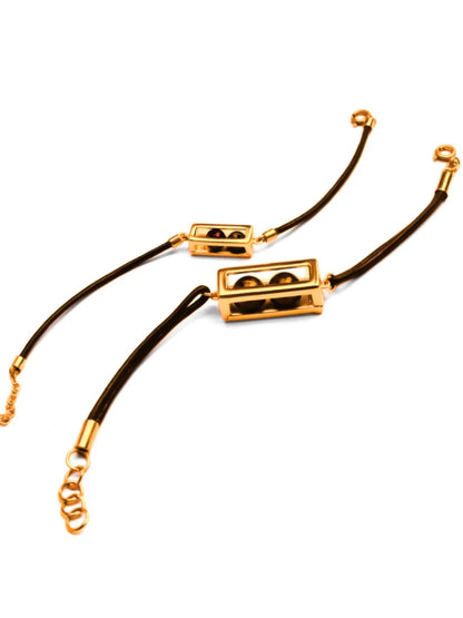 Fill Me In Leather Bracelet (Small)