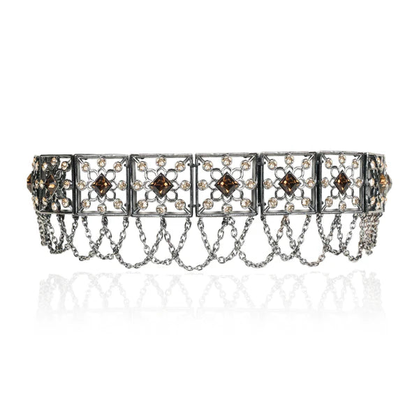 Ghoomar Choker (gunmental)