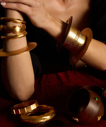 Gold Triple Cuff
