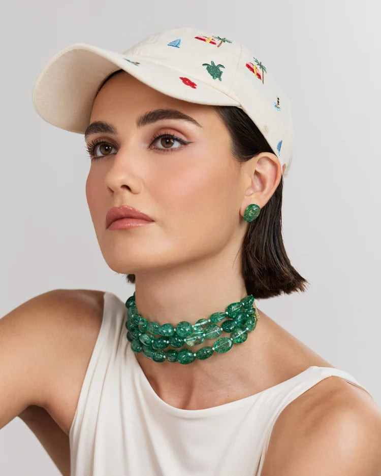 Green Tumble Choker (3 Lines)