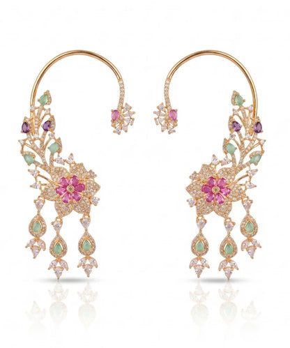 Gulbagh Diamond Multicolour Ear Cuff