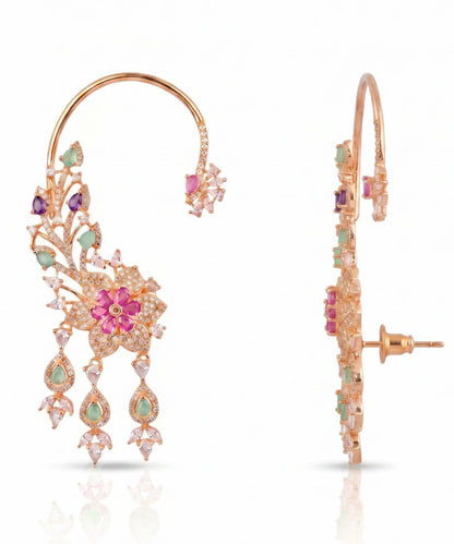 Gulbagh Diamond Multicolour Ear Cuff