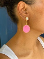 Load image into Gallery viewer, PINK DROP EARRINGS
