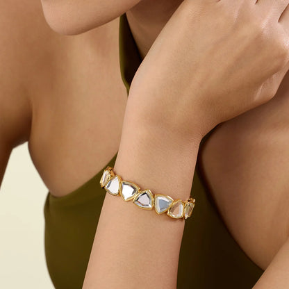 Inayat Mirror Gold Statement Cuff