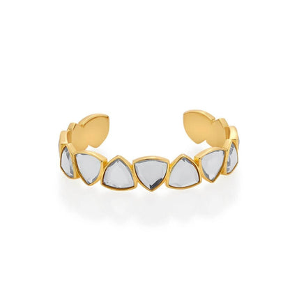 Inayat Mirror Gold Statement Cuff