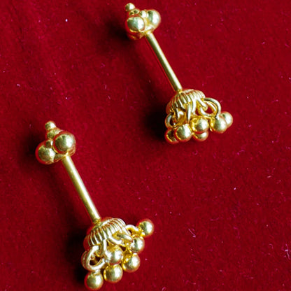 Kanika Bugadi Earrings (Pierced) 18k Gold Plated