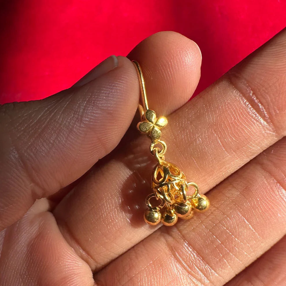 Kinkini Jhumki Earrings 18k Gold Plated