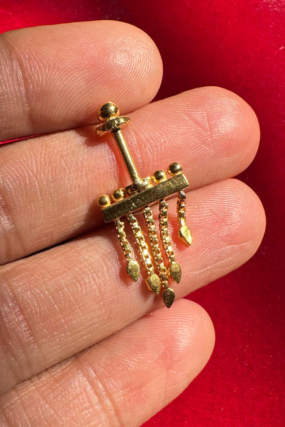 Kuhu Bugadi Earrings (Pierced) 18k Gold Plated