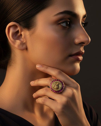 Utsav-Ruby Radiant Ring