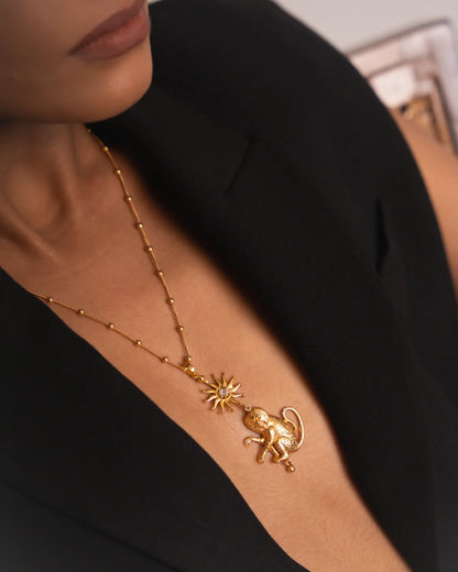 Lion Tailed Macaque Pendant
