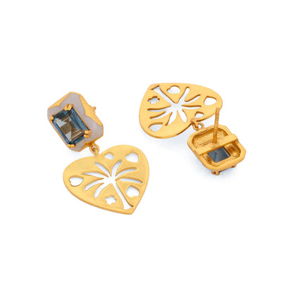 London Topaz Sora Palma Earrings