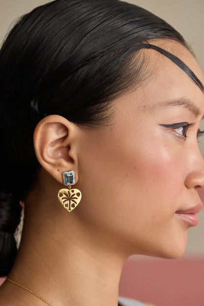 London Topaz Sora Palma Earrings