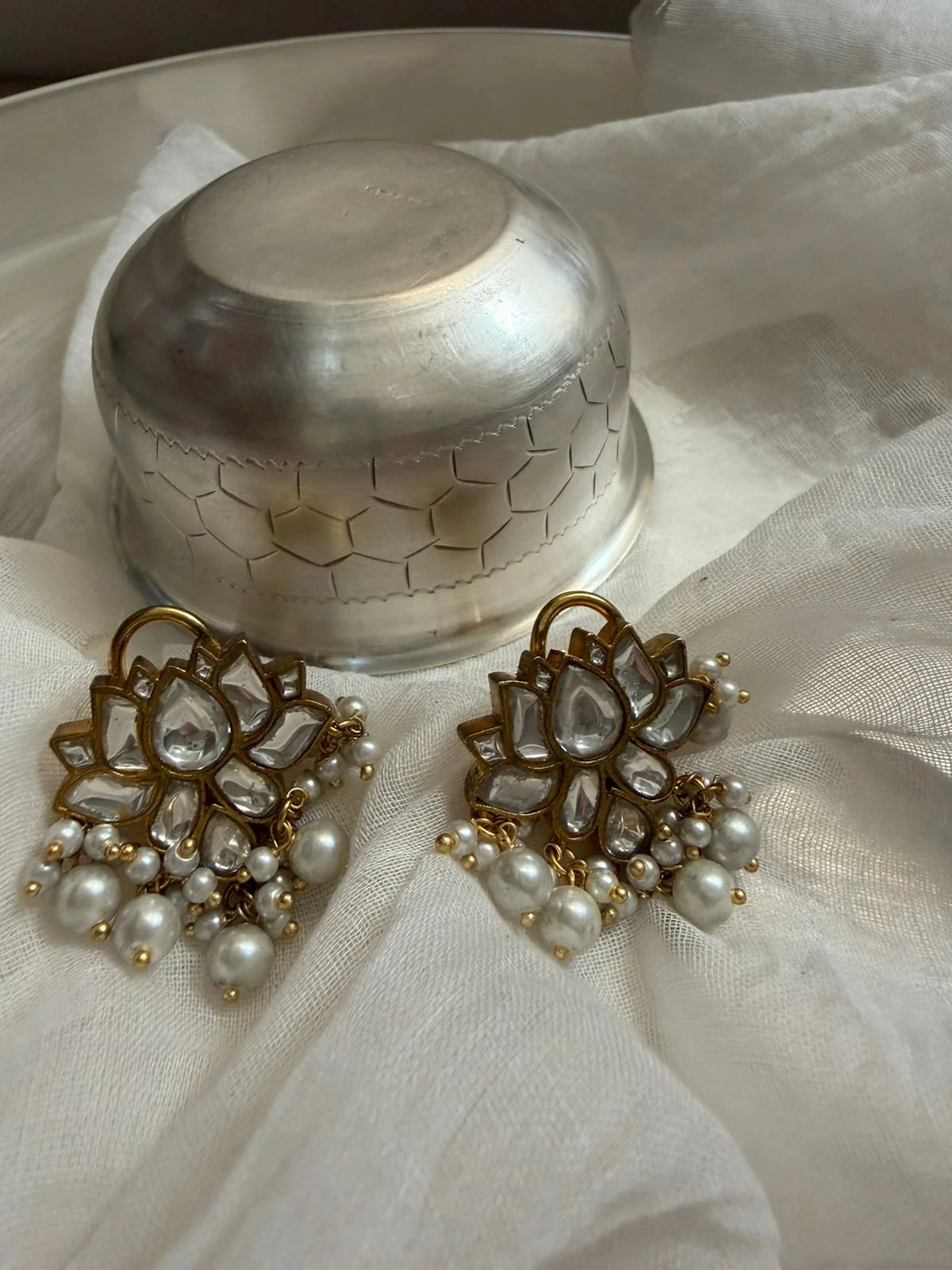 Lotus earrings