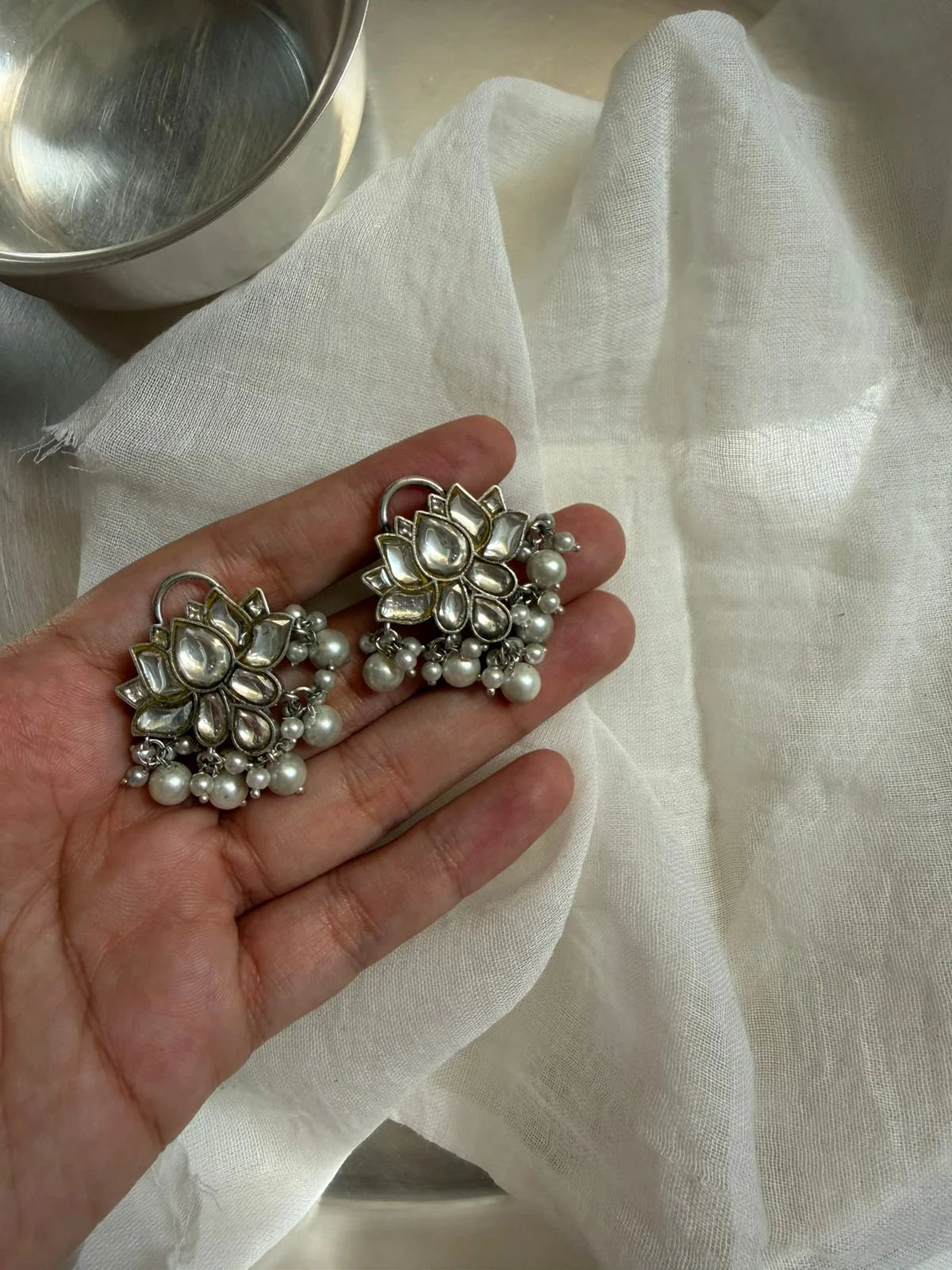 Lotus earrings