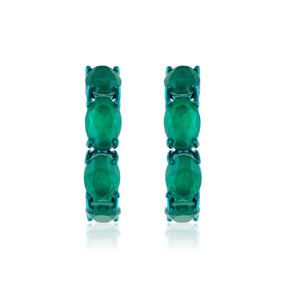 Lunara Emerald Earrings