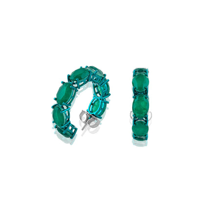 Lunara Emerald Earrings