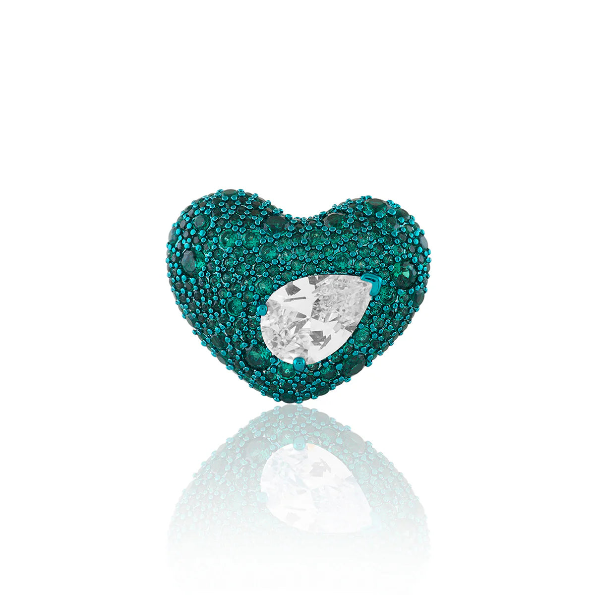 Lunara Emerald Heart Ring