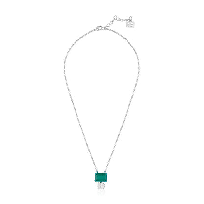 Lunara Emerald Pendant Necklace