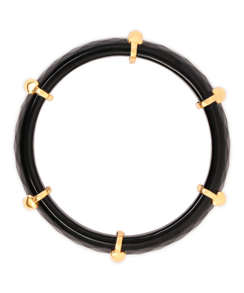 Midnight Stud Glass Bangles