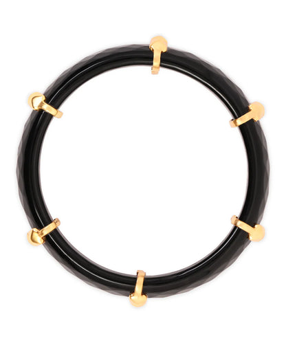 Midnight Stud Glass Bangles