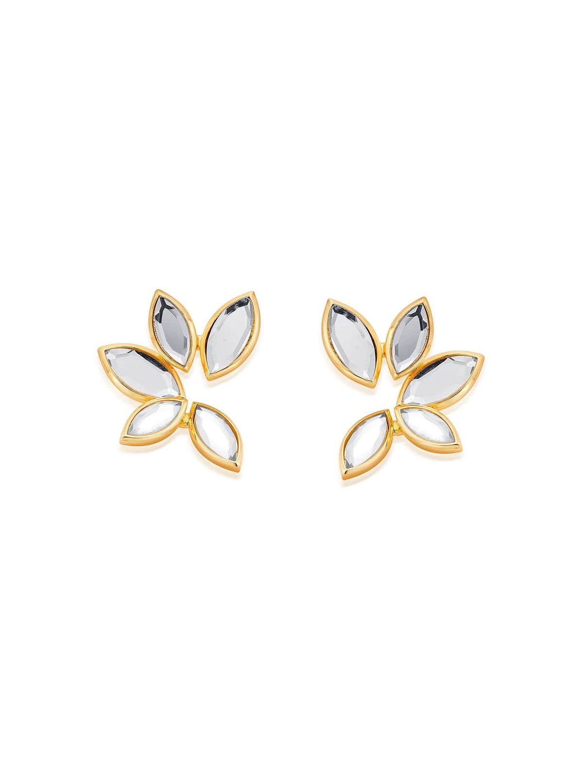 Marquise Mirror Studs
