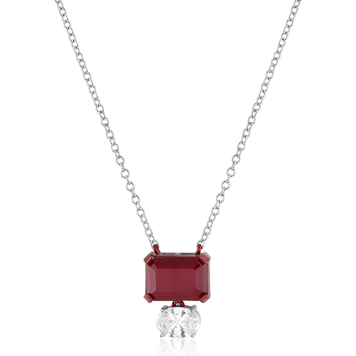 Marquise Ruby Pendant Necklace