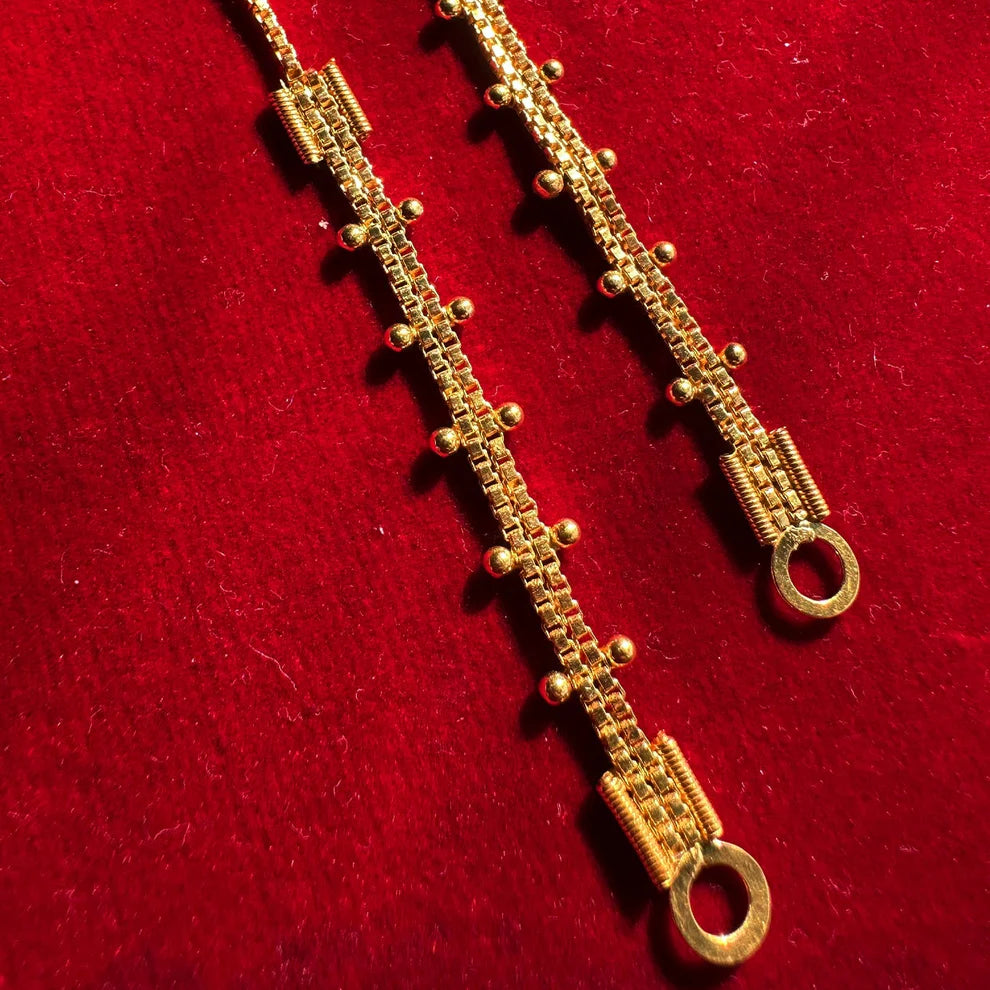 Meera Ear Chain 18k Gold Plated