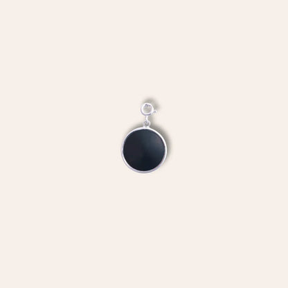 Memory Stamp Charm - Classic circle Black