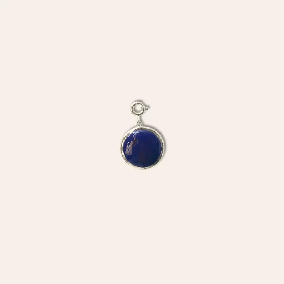 Memory Stamp Charm - Classic circle Blue
