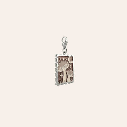 Memory Stamp Charm - Moonlit Mushrooms