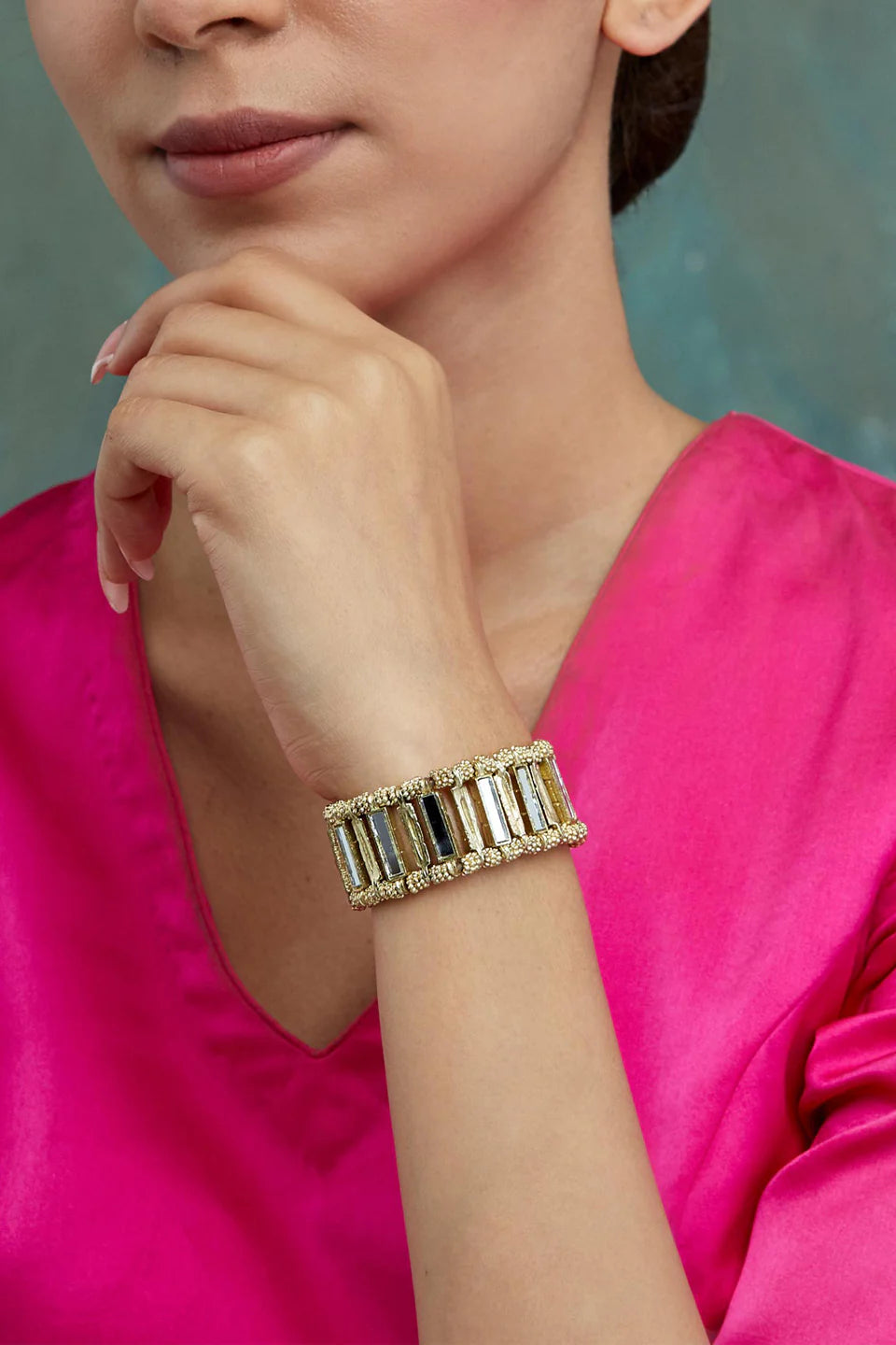 Mirror Qabeela Temple Bracelet