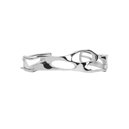 Molten Silver Bangle
