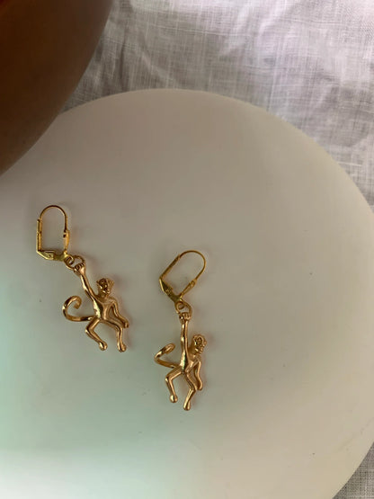 Monkey Earrings