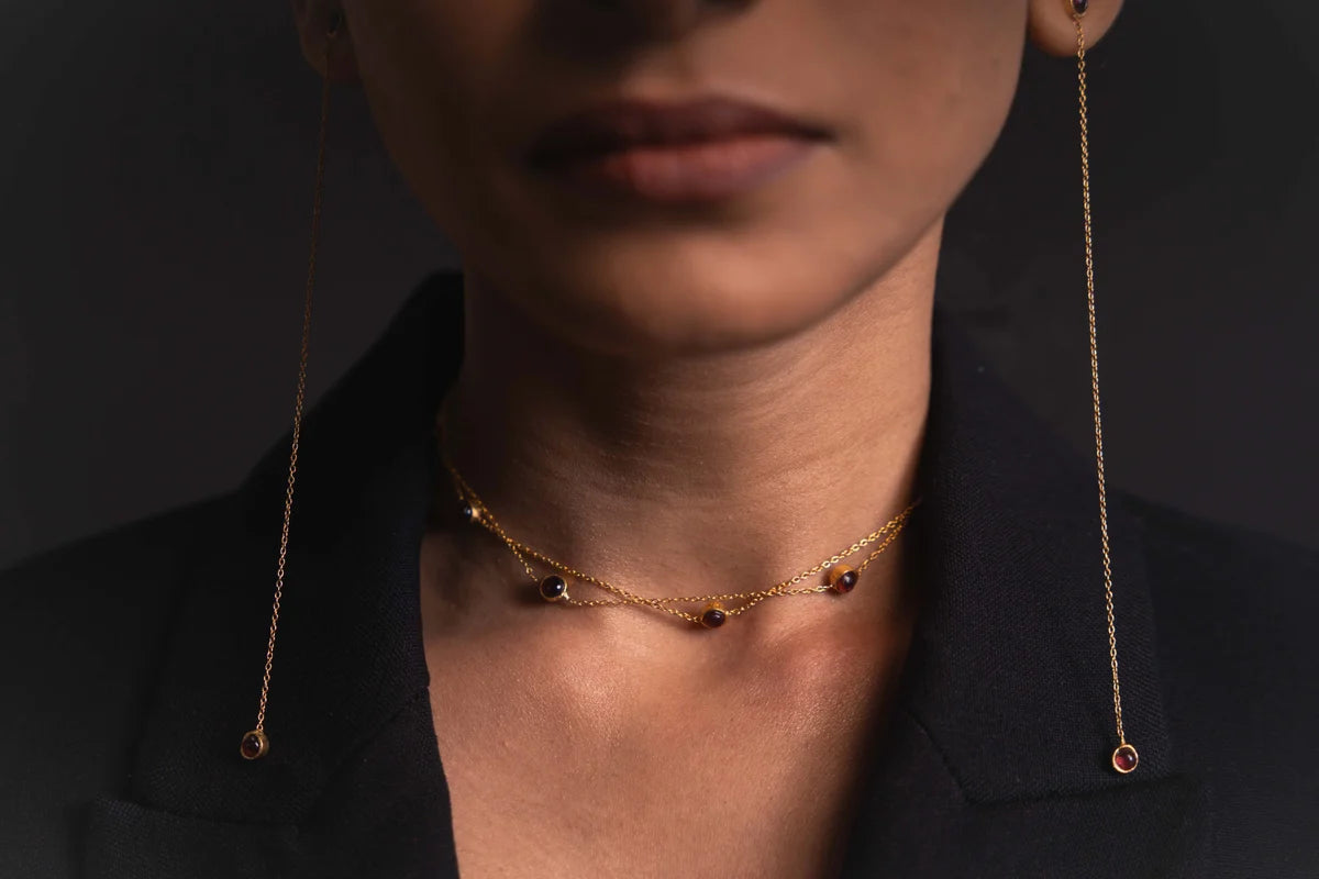 Morning Dew Choker Necklace- 925 Silver
