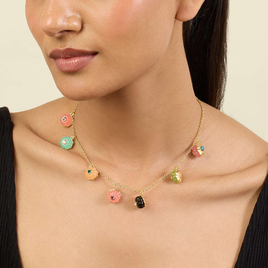 Whimsical Garden Charm Necklace