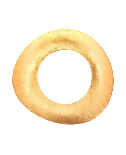 NEHA DHUPIA- Wooden Disc Bangle / Gold Triple Cuff / Moon Bangle