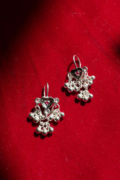 Noor Baali Earrings Silver