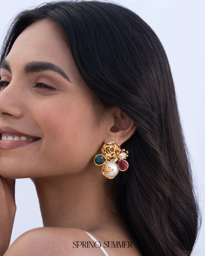 Not Your Rose Gemstone Studs