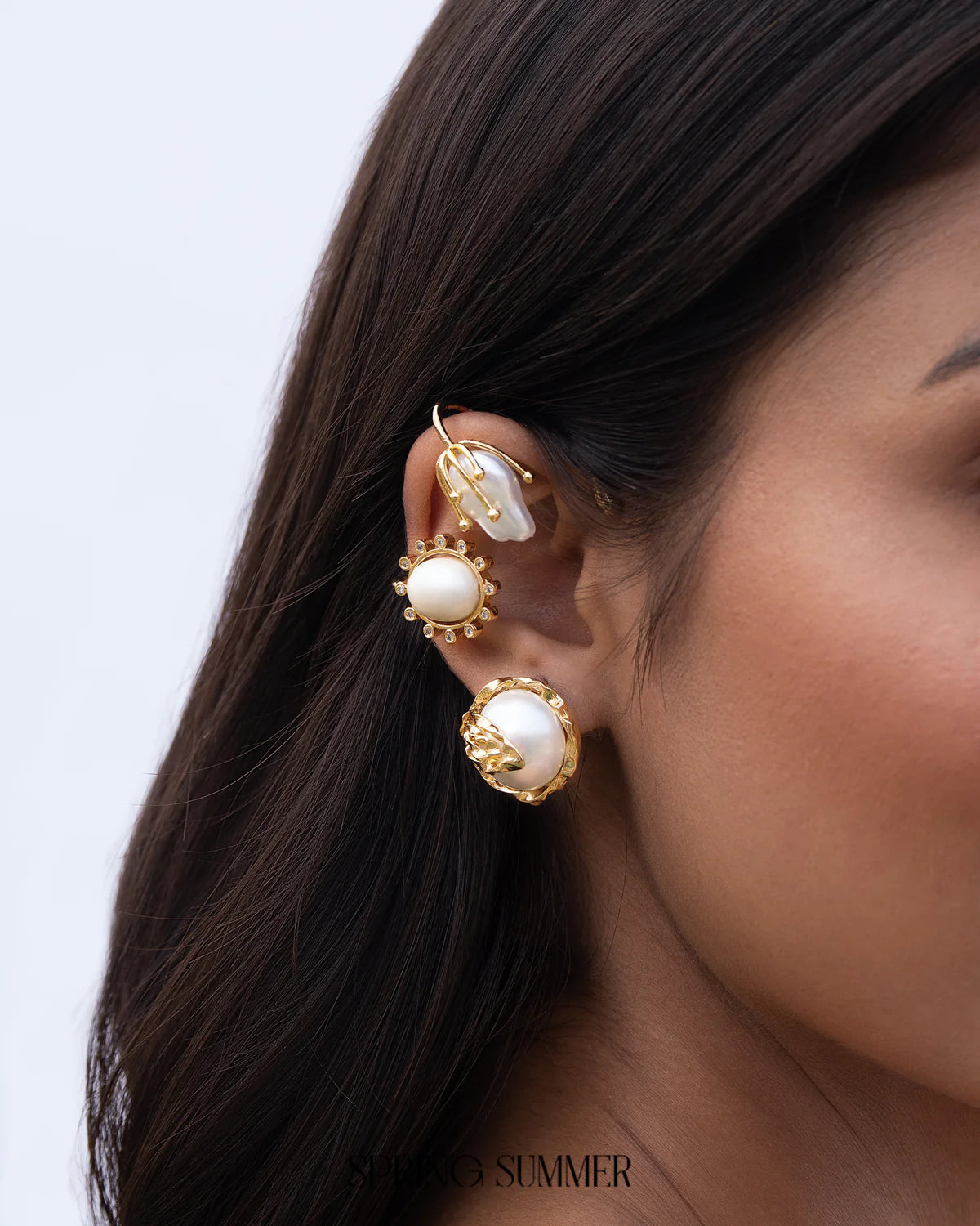 Not Your Rose Pearl Earcuff