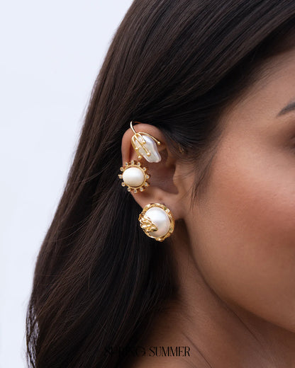 Not Your Rose Pearl Earcuff