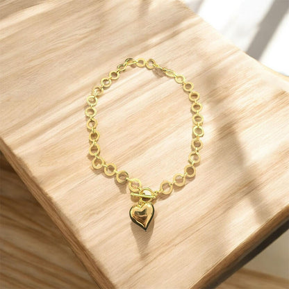 ORBIT LINK HEART NECKLACE