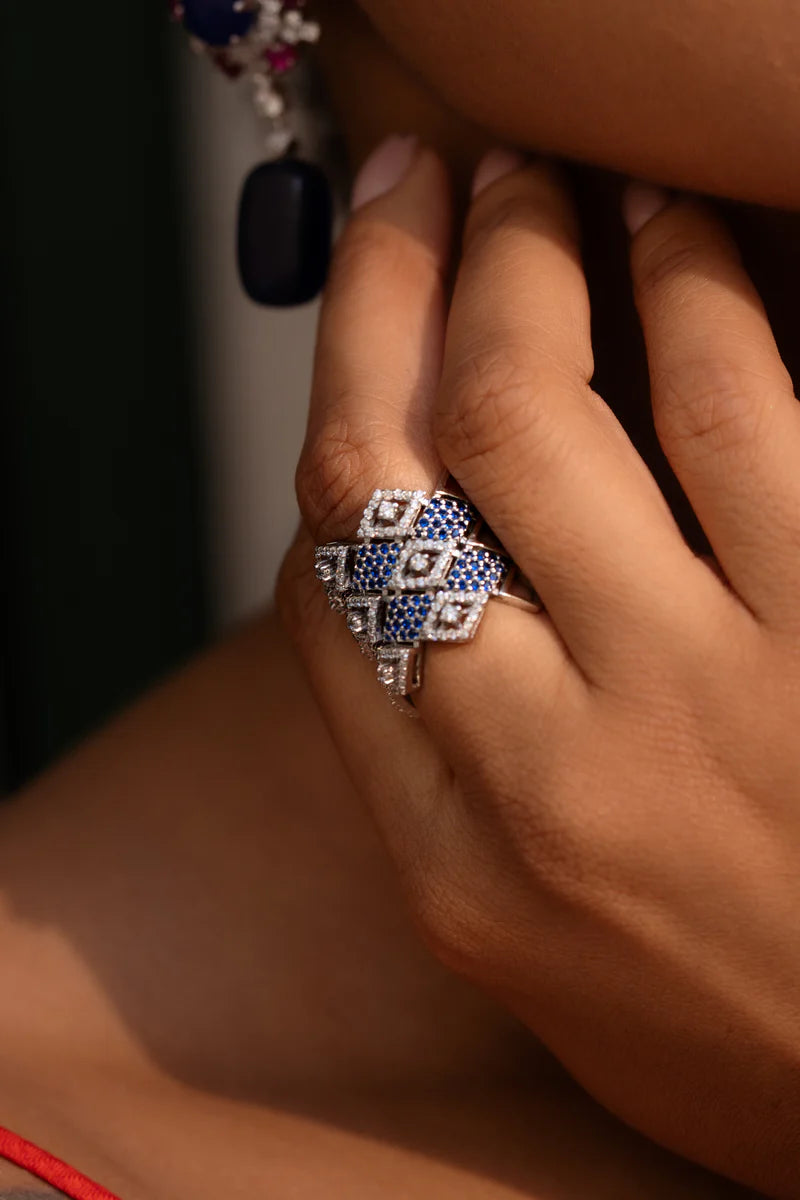 Obsidian Blue RIng