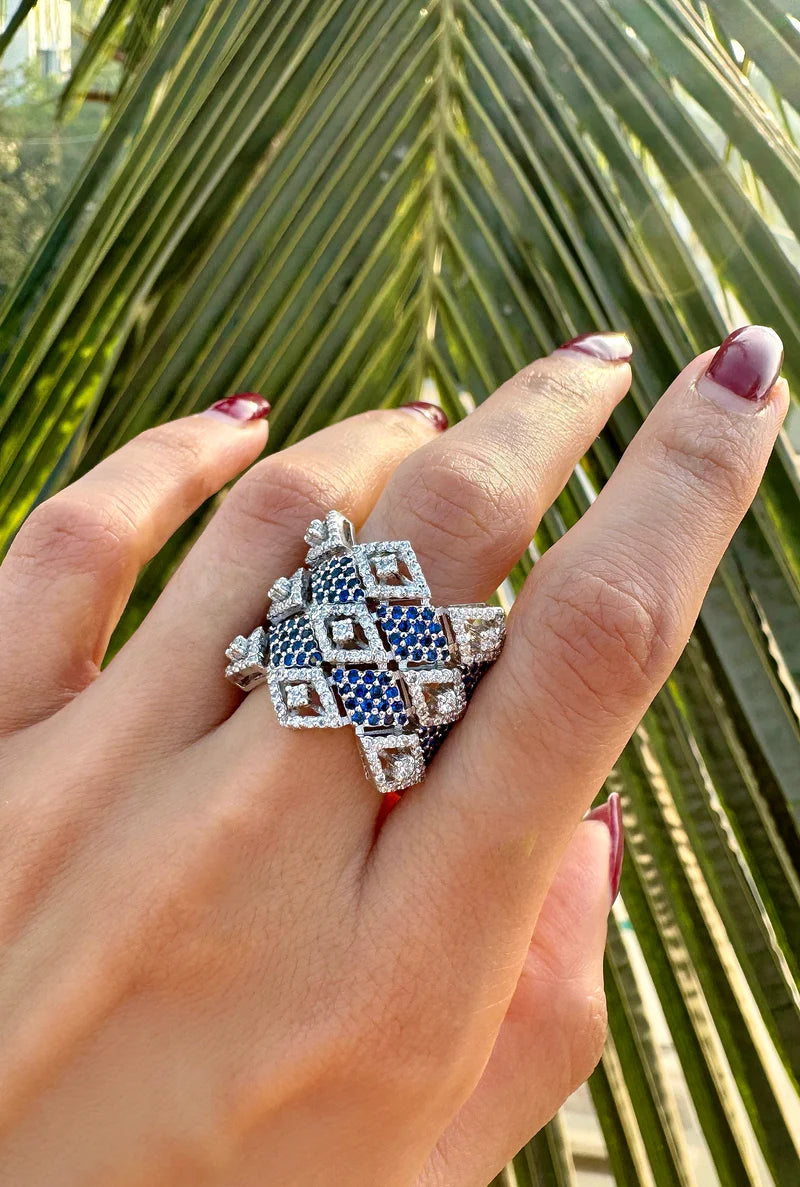 Obsidian Blue RIng