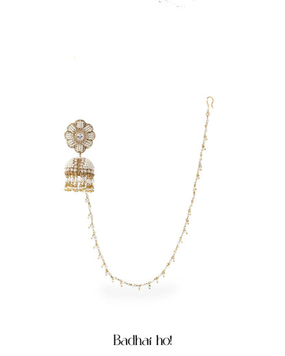Poppy Pearl Jhumkis