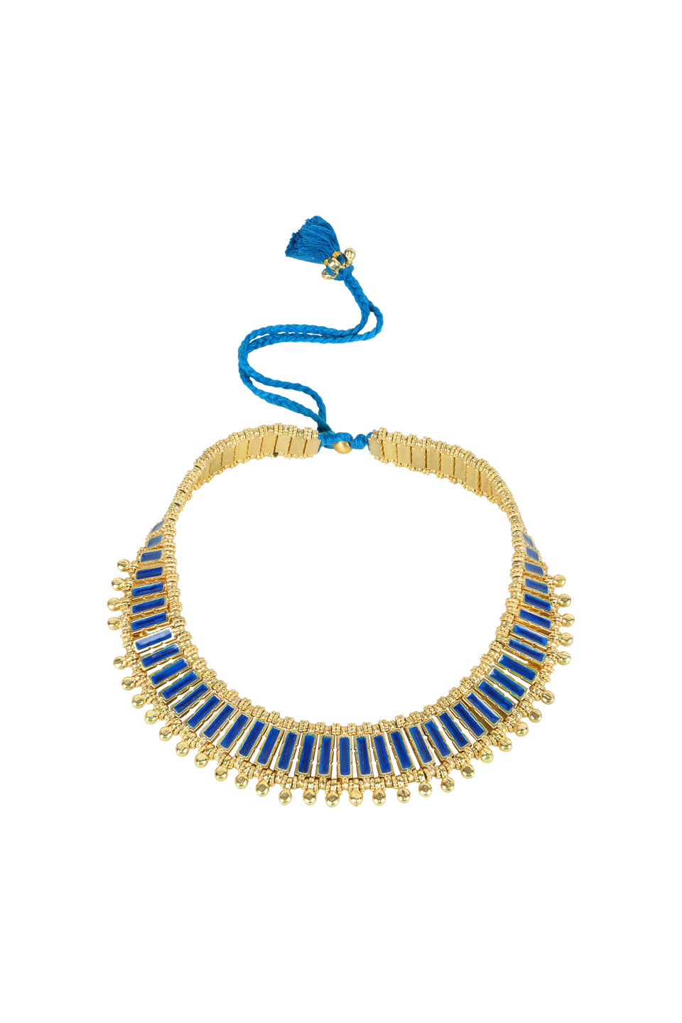 Qabeela Enamel Temple Necklace