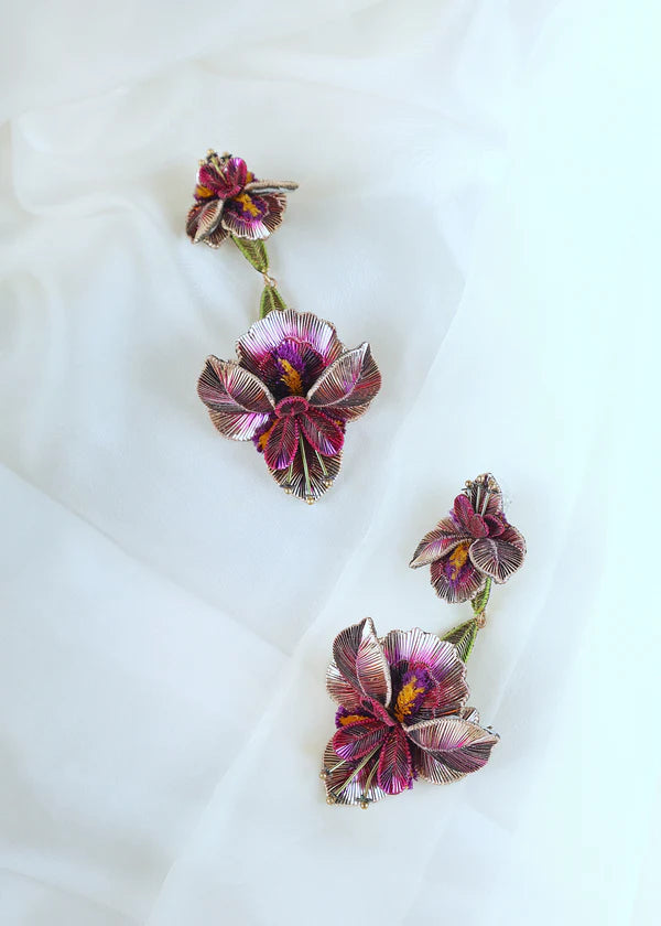 RIS GRAND DUO EARRING - PINK